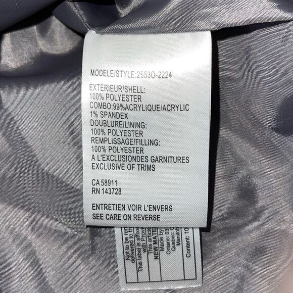 Tribal Womens Full Zip Ribbed Knit Collar Lined Puffer Vest Gray Size Small - Picture 6 of 8